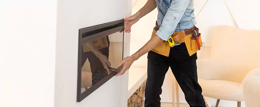 Metal Fireplace Installation in Mineral Wells, Texas