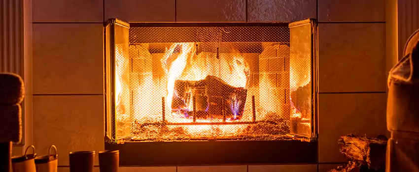 Mendota Hearth Landscape Fireplace Installation in Mineral Wells, Texas